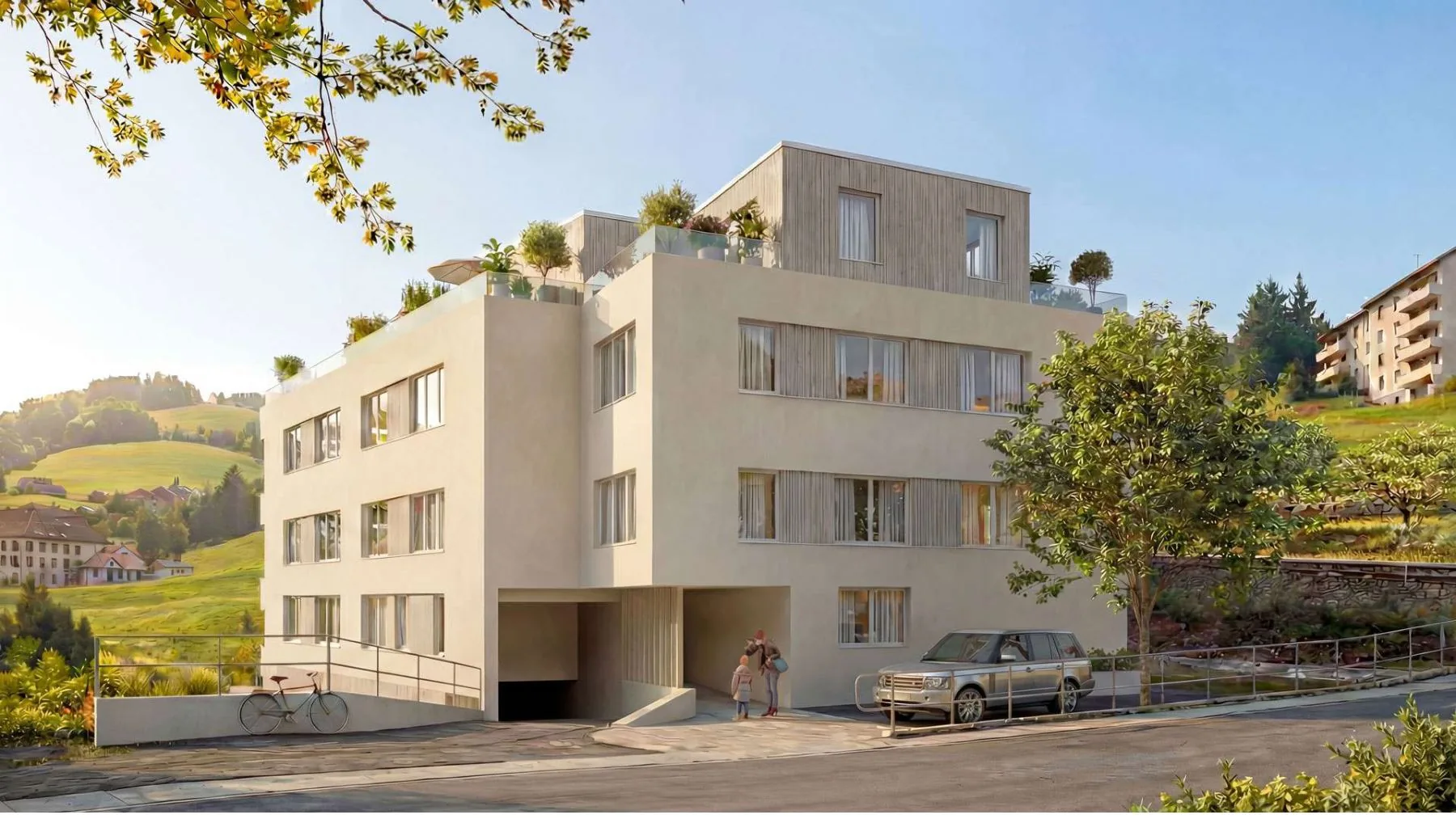 Visualisierung Neubau MFH Herisau, Bild 2 von 7
